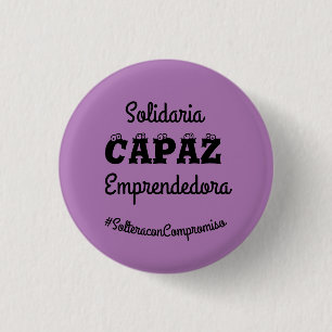 Chapa Redonda De 2,5 Cm empoderamiento