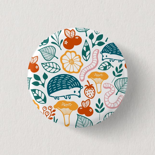 Chapa Redonda De 2,5 Cm En el bosque (Anverso)