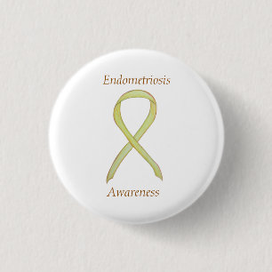 Chapa Redonda De 2,5 Cm Endometriosis Sensibilización Cinta Personalizado 