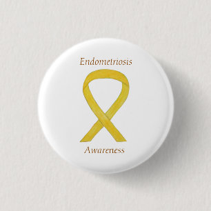 Chapa Redonda De 2,5 Cm Endometriosis Sensibilización Cinta Personalizado 