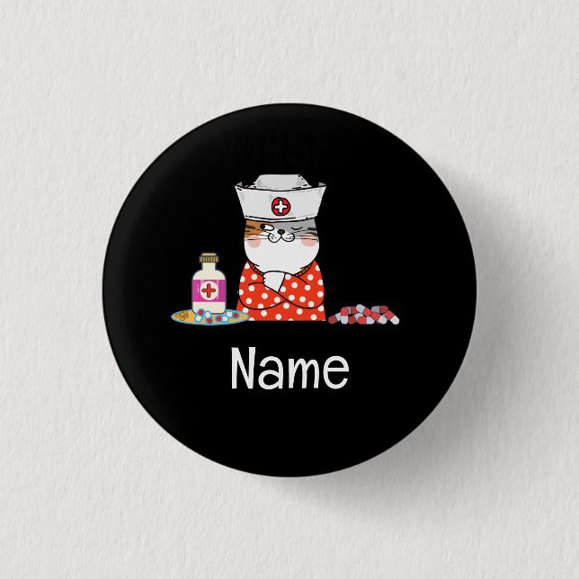 Chapa Redonda De 2,5 Cm Enfermero (Anverso)