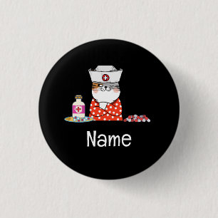 Chapa Redonda De 2,5 Cm Enfermero