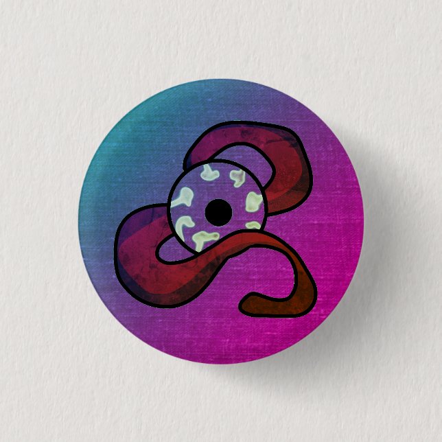 Chapa Redonda De 2,5 Cm Enigmática Entwada (Anverso)