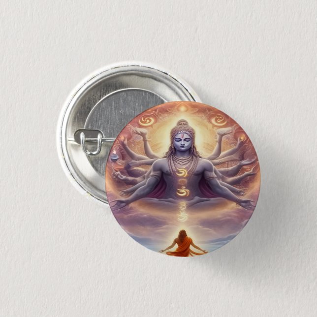 Chapa Redonda De 2,5 Cm Enlightened Button (Anverso y reverso)