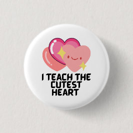 Chapa Redonda De 2,5 Cm Enseño los corazones más escuetos