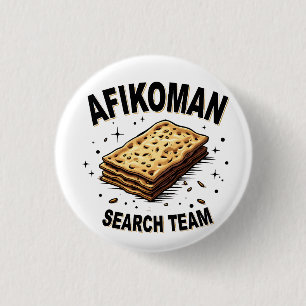 Chapa Redonda De 2,5 Cm Equipo de búsqueda Afikoman Hanukkah Jewish Food A