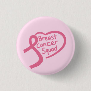 Chapa Redonda De 2,5 Cm Equipo de Cáncer de Mama Lazo de Conciencia Rosa C