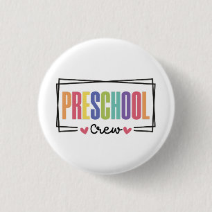 Chapa Redonda De 2,5 Cm Equipo de Preescolar