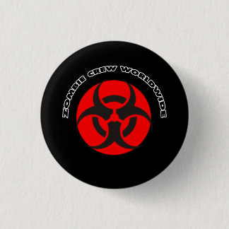 Chapa Redonda De 2,5 Cm Equipo del zombi mundial