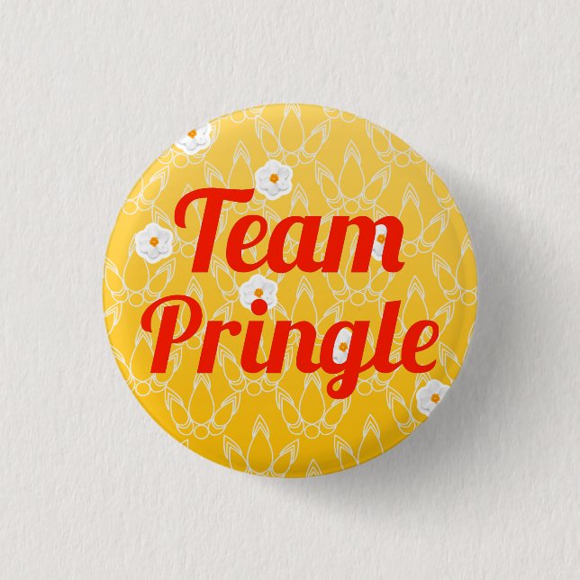 Chapa Redonda De 2,5 Cm Equipo Pringle (Anverso)