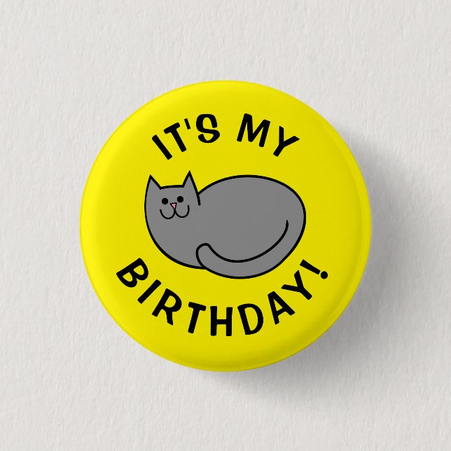 Chapa Redonda De 2,5 Cm ¡Es mi cumpleaños! (Anverso)
