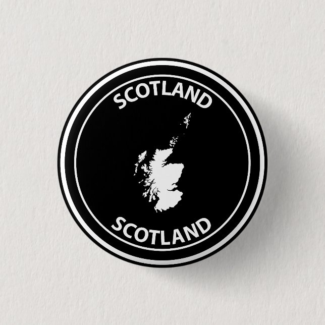 Chapa Redonda De 2,5 Cm Escocia (Anverso)
