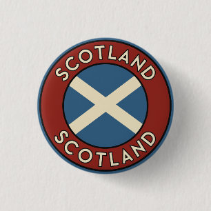 Chapa Redonda De 2,5 Cm Escocia