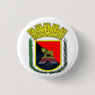 Chapa Redonda De 2,5 Cm Escudo de armas de Ponce, Puerto Rico