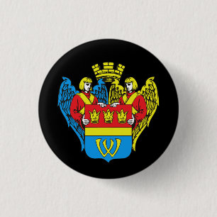 Chapa Redonda De 2,5 Cm Escudo de Vyborg, Rusia