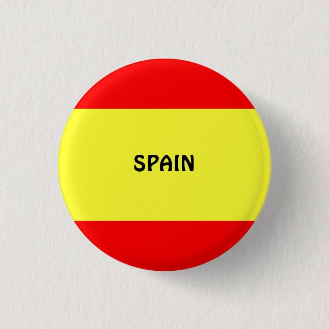 Chapa Redonda De 2,5 Cm España: Bandera de España/Pin lapel (Anverso)