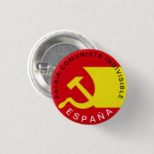 Chapa Redonda De 2,5 Cm España Socialista y Unida Button