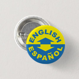 Chapa Redonda De 2,5 Cm Español inglés - Hablo español