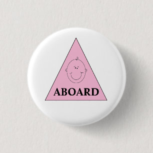 Chapa Redonda De 2,5 Cm Esperando Chica de Invitación