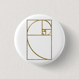 Chapa Redonda De 2,5 Cm Espiral sagrado de Fibonacci del coeficiente de