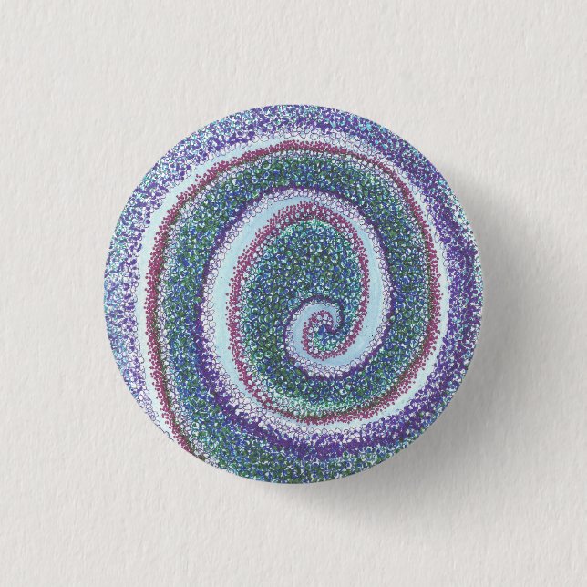 CHAPA REDONDA DE 2,5 CM "ESPIRAL SHELL" (Anverso)