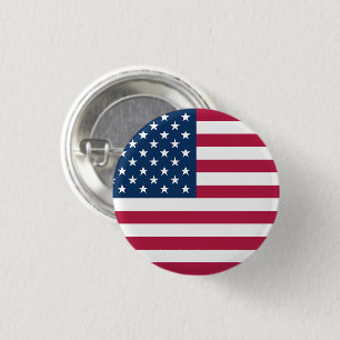 Chapa Redonda De 2,5 Cm Estados Unidos de América bandera patriótica USA