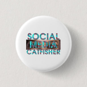 Chapa Redonda De 2,5 Cm Estafador de redes sociales TEE