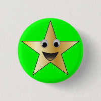 Estrella dorada con cara sonriente