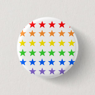 Chapa Redonda De 2,5 Cm Estrellas arcoiris