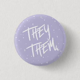 Chapa Redonda De 2,5 Cm Estrellas les paran en Lilac