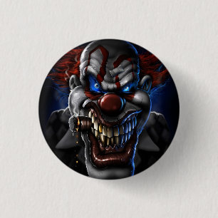CHAPA REDONDA DE 2,5 CM EVIL CLOWN