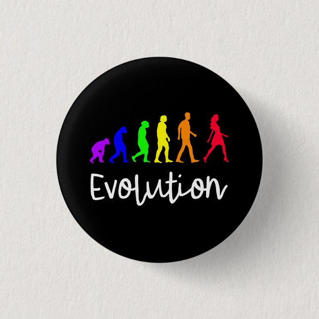 Chapa Redonda De 2,5 Cm Evolución (Anverso)