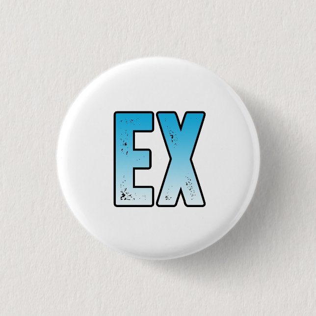 Chapa Redonda De 2,5 Cm ex esposa ex marido (Anverso)