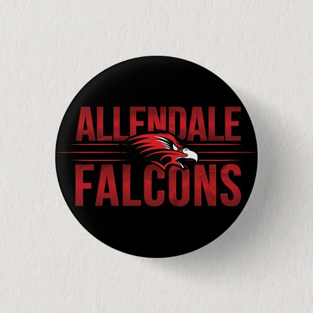 Chapa Redonda De 2,5 Cm Falcons Allendale #2 (Anverso)