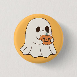 Chapa Redonda De 2,5 Cm Fantasma Boo