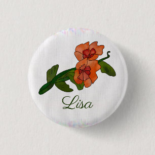 Chapa Redonda De 2,5 Cm Fantasyblume, personalidad