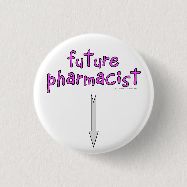 Chapa Redonda De 2,5 Cm farmacéutico futuro (Anverso)