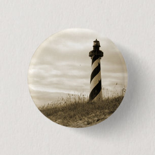 Chapa Redonda De 2,5 Cm Faro de Hatteras del cabo