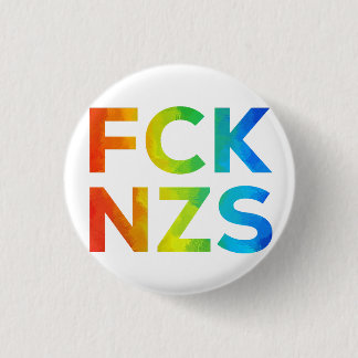 Chapa Redonda De 2,5 Cm FCK NZS Regenbogen auf weiß