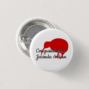 Chapa Redonda De 2,5 Cm Felicitaciones Jacinda Ardern Personalizado Text K