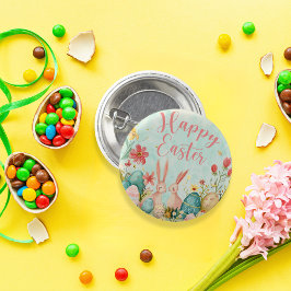 Chapa Redonda De 2,5 Cm Feliz Año Pascua