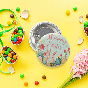 Chapa Redonda De 2,5 Cm Feliz Año Pascua