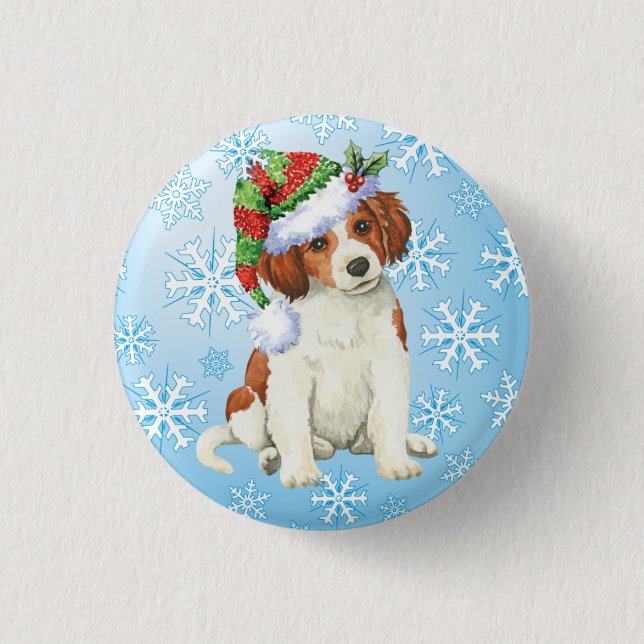 Chapa Redonda De 2,5 Cm Feliz cumpleaños Kooikerhondje (Anverso)
