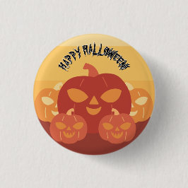 Chapa Redonda De 2,5 Cm ¡Feliz Halloween! Calabazas