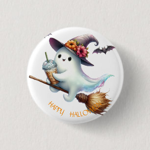 Chapa Redonda De 2,5 Cm Feliz Halloween espeluznante