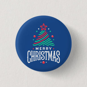 Chapa Redonda De 2,5 Cm Feliz Navidad 1