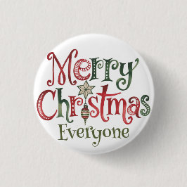 Chapa Redonda De 2,5 Cm Feliz Navidad a todos
