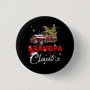 Chapa Redonda De 2,5 Cm Feliz Navidad Campista Santa Camping Camión Famili