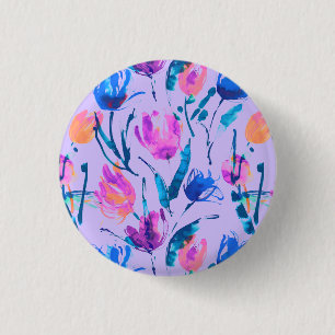 Chapa Redonda De 2,5 Cm Fiebre tulipana