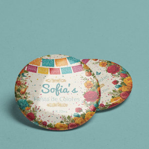 Chapa Redonda De 2,5 Cm Fiesta de Colores Quinceanera, personalizado